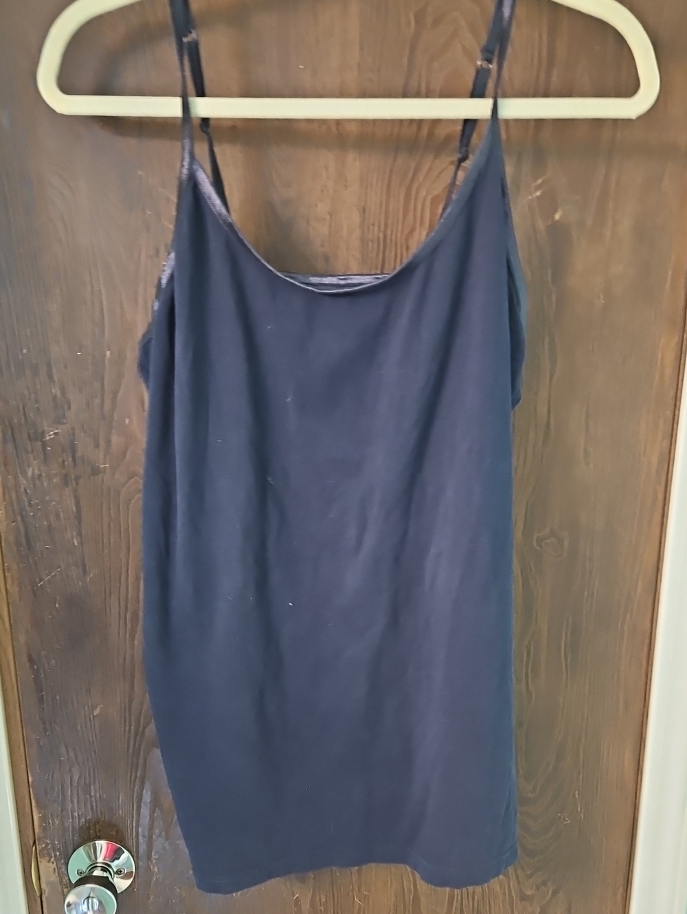 Splash Navy Satin-Trim Camisole with Adjustable Straps